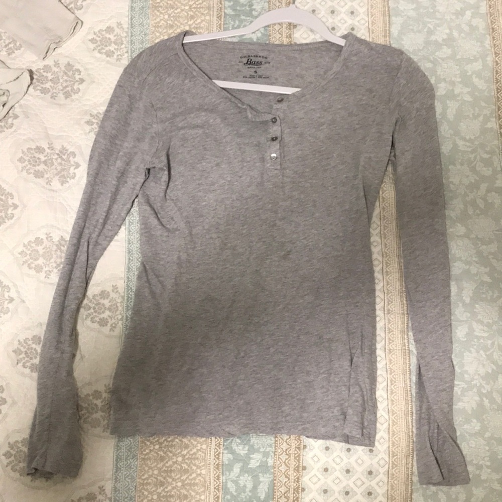 Long sleeve grey fleece